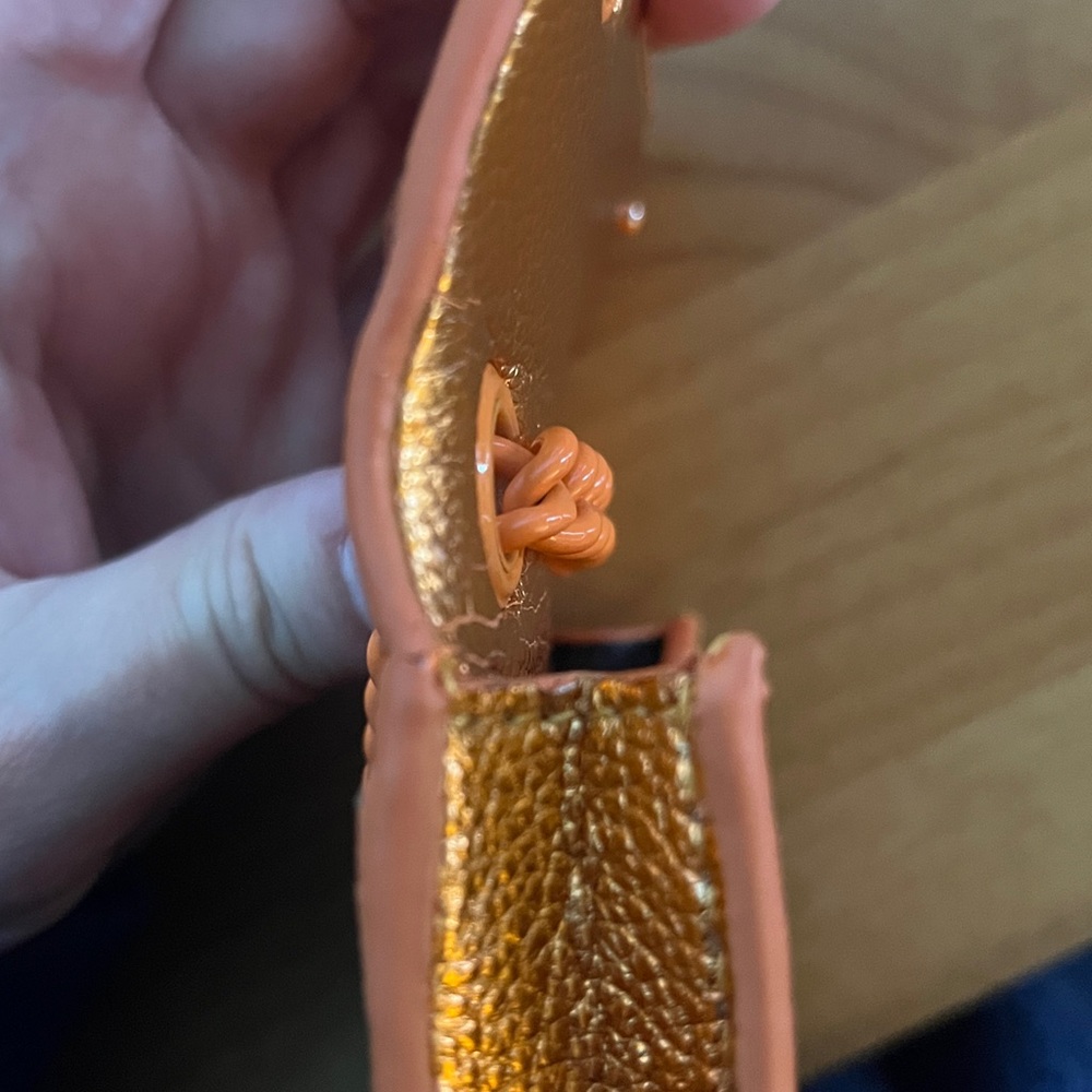 Kurt Geiger Orange Mini Card Bag - Picture 7 of 10